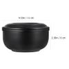 minkissy 1pc Household Shaving Soap Bowl Lid Stainless Steel Foaming Tool for Home Use Elegant Design Capacity Stable Base for Easy Shaving view 2