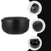 minkissy 1pc Household Shaving Soap Bowl Lid Stainless Steel Foaming Tool for Home Use Elegant Design Capacity Stable Base for Easy Shaving view 3