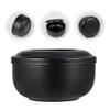 minkissy 1pc Household Shaving Soap Bowl Lid Stainless Steel Foaming Tool for Home Use Elegant Design Capacity Stable Base for Easy Shaving view 4