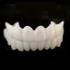 2 Pair Dentures Cosmetic Teeth Veneers Denture Temporary Teeth Upper and Lower False Teeth Cosmetic Dental Veneer Snap Comfort Fit Fast Dentures view 1