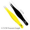 Super Sharp Pointed Tweezers Precision Fine Point Tip Ingrown Hair Removal Kit - Extra Thin Stainless Facial Hair Remover for Face view 2