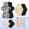 12 Pieces Mix Size Reusable Sanitary Towels Women Hygiene Sanitary Pads for Light Medium Heavy Flow and Night,Washable Cloth Sanitary Pad view 4