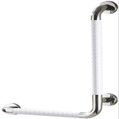 SBTXHJWCGLD Grab Bars Grab Bars Bathtubs and Showers, L-Shaped Bathroom Anti-Slip Safety Rail, Handicap Handrail Wall Elderly Bathtub Assistance Products Bathroom Accessories,White,Right