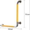 SBTXHJWCGLD Grab Bars Grab Bars Bathtubs and Showers, L-Shaped Bathroom Anti-Slip Safety Rail, Handicap Handrail Wall Elderly Bathtub Assistance Products Bathroom Accessories,White,Right view 2