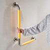 SBTXHJWCGLD Grab Bars Grab Bars Bathtubs and Showers, L-Shaped Bathroom Anti-Slip Safety Rail, Handicap Handrail Wall Elderly Bathtub Assistance Products Bathroom Accessories,White,Right view 3