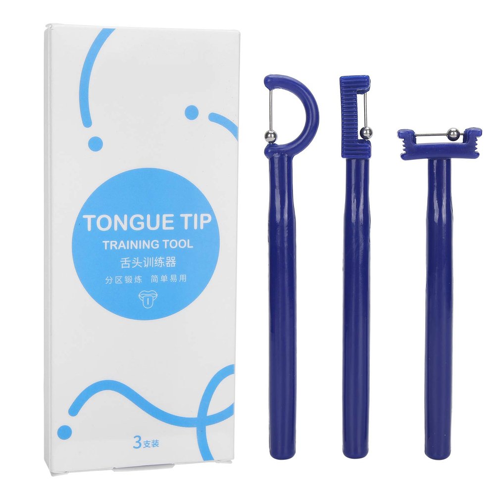 3-Piece Tongue Tip Exercise Set, Tongue Tip Lateralization Lifting Oral Muscle Training Tool