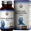 EN Choline | High Strength Coline Supplement | 120 Capsules - 700mg Choline Bitartrate per Serving | Non-GMO, Gluten & Allergen Free | Manufactured in The UK view 1