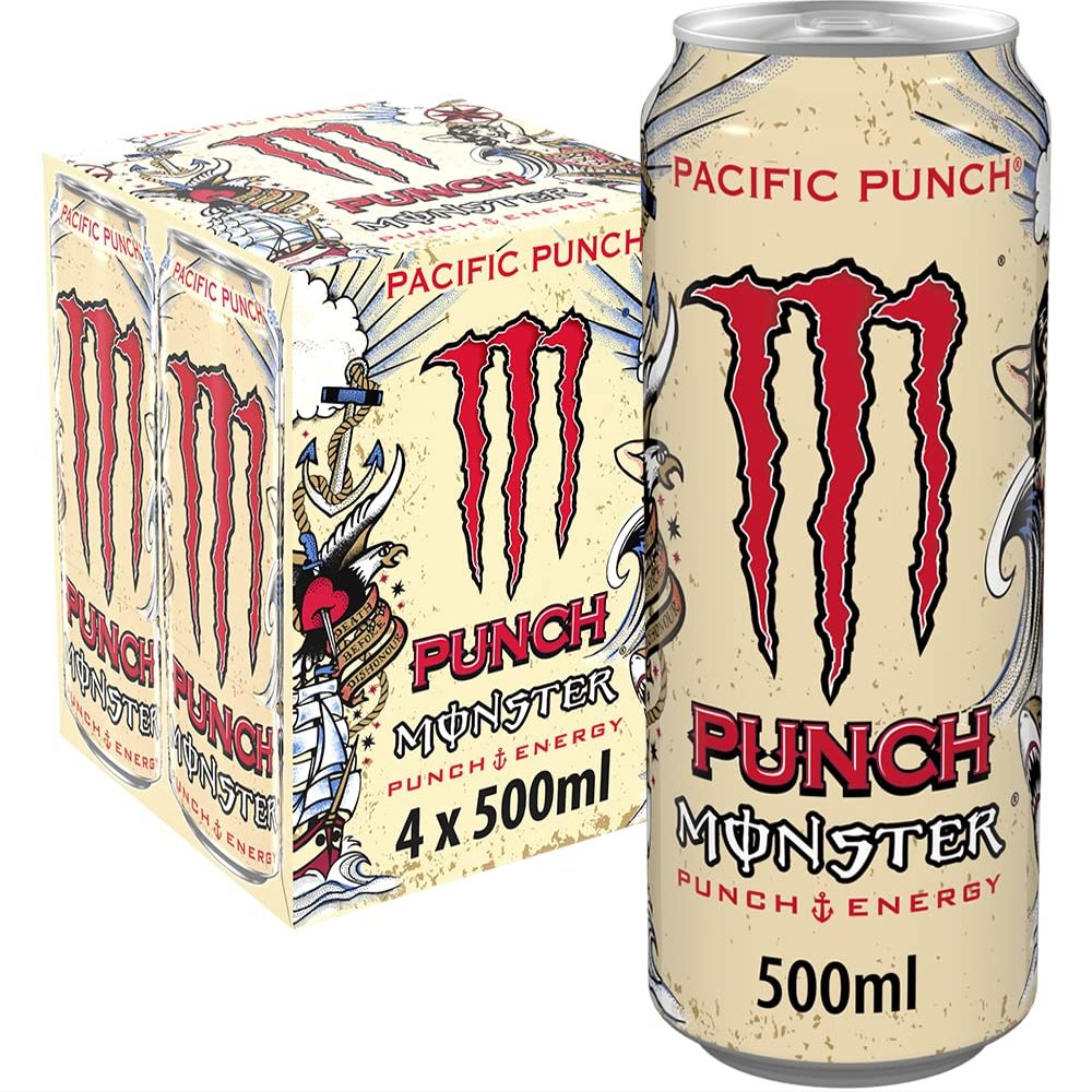 Monster Pacific Punch Energy Drink 4 x 500 ml