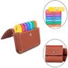Tiardey 7 Day Pill Box 4 Times a Day,Weekly Medication Reminder Box Includes Orange Leather PU Carrying Case view 2