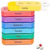 Tiardey 7 Day Pill Box 4 Times a Day,Weekly Medication Reminder Box Includes Orange Leather PU Carrying Case view 4