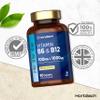 Vitamin B6 and B12 High Strength | 60 Tablets | High Strength Blend with 100mg of Vitamin B6 (Pyridoxine) and 1000ug of Vitamin B12 (Methylcobalamin) | Suitable for Vegans & Vegetarians | by Horbaach view 4