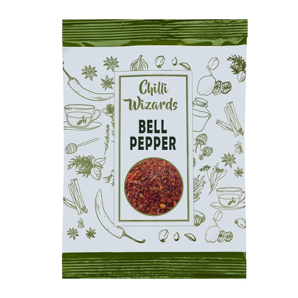 Sweet Red Bell Pepper Flakes 500g - Chilli Wizards