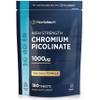 Chromium Picolinate 1000mcg | High Strength Chromium Supplement | 180 Vegan Tablets - 6 Months Supply | by Horbaach view 1