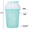 [2 Pack] 20-Ounce Shaker Bottle with Motivational Quotes (Coral & Mint) | Protein Shaker Bottle with Mixer Agitators | Blender Shaker Bottle for Protein Mixes Pack is BPA Free and Dishwasher Safe view 3