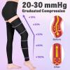 Ktinnead Thigh High Compression Stockings Footless 20-30mmHg for Men & Women view 3