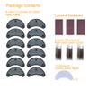 Unikstep 6 Pairs Shoe Heel Plate Tap, Shoe Heel Side Worn Repair Rubber Patch, Replacement Kit view 4