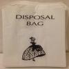 100 x White Paper Sanitary Disposal Bags view 1
