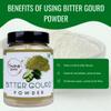 Flavour Drum Dehydrated Bitter Gourd Powder Pure & Bitter Gourd Powder Ground Karela Powder Extracted from Natural Bitter Gourd Vegetable Powder Seasoning Best for Cooking, Baking & More view 2