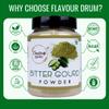 Flavour Drum Dehydrated Bitter Gourd Powder Pure & Bitter Gourd Powder Ground Karela Powder Extracted from Natural Bitter Gourd Vegetable Powder Seasoning Best for Cooking, Baking & More view 4