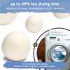 Small Planet AMZ Dryer Balls - high Density & Extremely Long Life - Sheep Wool from New Zealand - Sustainable Laundry Balls for Tumble Dryer  6 pcs Set view 4