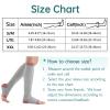 AIEOE Unisex Compression Socks Zipper Mid-Calf Length Sock Open Toe Support Varicose Veins Sock view 2