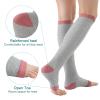 AIEOE Unisex Compression Socks Zipper Mid-Calf Length Sock Open Toe Support Varicose Veins Sock view 4