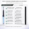 XTENDR ARCS V2 Extendable 2.5 Feet. Arc Extra Long Lighter, Flameless Fireplace Stove Electric Candle Lighter, Long Neck Lighter for Pilot Light, Grilling, Firepit, Kitchen, BBQ Lighter (Silver) view 3