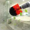 EVTSCAN Drill Brush Attachment, 3PCS Power Scrubber Brush Electric Drill Cleaning Kit for Bathroom Surfaces(Red) view 3