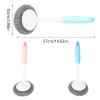 Pan Brush Stainless Steel Sponge Scourer Wire Ball Brush Wash Pot with Handle Brush Washing Brush for Pans Cleaning Brush with Handle Wire Brush for Cleaning Pots and Pans in the Kitchen view 2