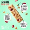 Diablo Cranberry & Raspberry Muesli Bar No Added Sugar Healthy Snacks Breakfast Bar Sweetened with Maltitol, Low Sugar Snacks Food Great for Gifting, Work, School, or Travel 30g Each (Pack of 12) view 2