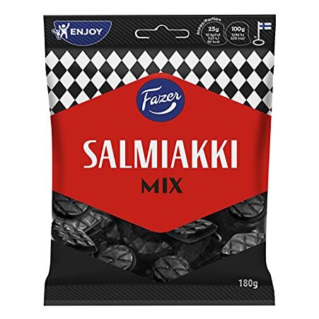 10 x Fazer Salmiakki Mix 180g Finnish licuorice candy bag