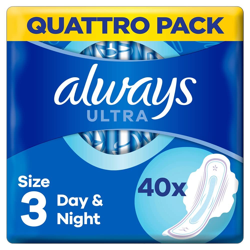 Always - 40x Sanitary Pads Ultra Secure Night Size 3-1 Piece