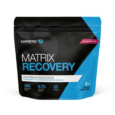 Genetic Supplements Protein Powder  Post-Workout Recovery, Whey Protein Powder, Micellar Casein, BCAAs, Summer Fruits, 2kg Pouch, 33 Servings