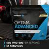 Post Workout Drink - Genetic Supplements - Optima Advanced - Workout Fuel - Muscle Drinks - Vanilla Protein - 2 kg - 35 Servings view 3