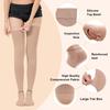 SEXYEYE Compression Stockings for Women Men, Ted Hose Thigh High Knee 15-20 mmHg Compression Socks with Silicone Non-Slip, Beige, S view 2