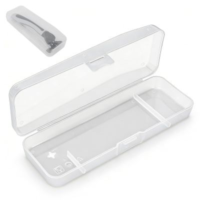 Agatige Portable Razors Case, Travel Manual Razors Storage Box Transparent Breathable Protector Case for Manual Razor System