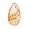 U/D Gold Rutilated Quartz Crystal Pendant Feng Shui Stone for DIY Home Ornament Gift view 4