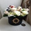 Mixed Hat Box Silk Flowers Gift view 1