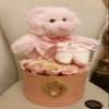 Baby Girl Beatrice Hat Box with Teddy view 1