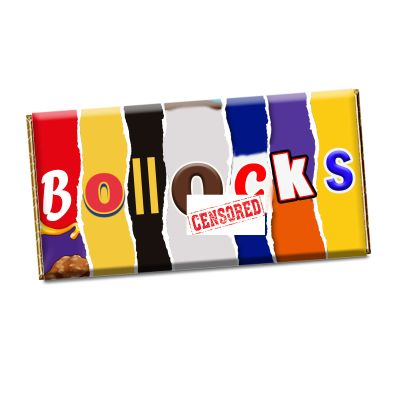 Rude Chocolate Bar Wrapper Novelty Joke Funny Gift Birthday Christmas Valentines CH-152-Y (with chocolate bar)