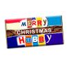 Merry Christmas Hubby Xmas Chocolate Bar Wrapper Novelty Gift For Husband Honey CH-459-Y (with chocolate bar) view 1