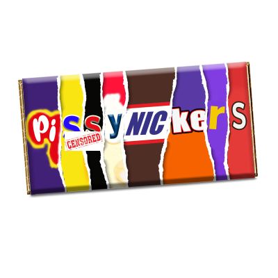 Rude Chocolate Bar Wrapper Novelty Joke Funny Gift Birthday Christmas Valentines CH-144-Y (with chocolate bar)