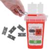 Blade Disposal Box, Durable Disposal Blade Container Shaving Blade Disposal Box for Beauty and Personal Care(red) view 2