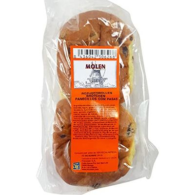 Molen Bolts with Raisins. Pack of 12 x 300g.