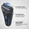 Wahl Clean and Close, Mens Shaver, Electric Shavers for Men, Beard Shaving, Face Shaver, Flex Foil, Waterproof, Easy Clean, Rubber Grip, LED Power Display, Black and Blue view 2