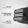 Wahl Clean and Close, Mens Shaver, Electric Shavers for Men, Beard Shaving, Face Shaver, Flex Foil, Waterproof, Easy Clean, Rubber Grip, LED Power Display, Black and Blue view 3