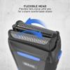 Wahl Clean and Close, Mens Shaver, Electric Shavers for Men, Beard Shaving, Face Shaver, Flex Foil, Waterproof, Easy Clean, Rubber Grip, LED Power Display, Black and Blue view 4