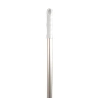 10X Heavy White Broom Handle 120cm White P03329 + FREE FINCHLEY REFILL PEN