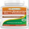 Best Naturals Calcium Magnesium Zinc with Vitamin D3, 300 Tablets - Calcium 1000 mg, Magnesium 400 mg, Zinc 25 mg & D3 600 IU per Serving (3 Tablets) view 1