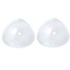 DFGGE Breast Prosthesis Mastectomy Self Adhesive Silicone Fake Boobs Forms Transparent Triangle Shape Breast Pads Inserts Bikini Swimsuit Pads One Pair,EE~cup1000g/pair view 1